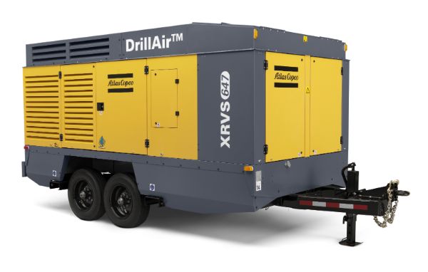 XRVS 647 DrillAir, Kompressor m/ hjulunderstell